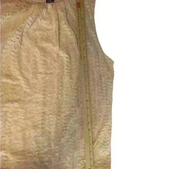 LIZ CLAIBORNE CAREER GATHERED LACE BALLOON HEM BLOUSE WOMEN'S SIZE XXL - Picture 3 of 4